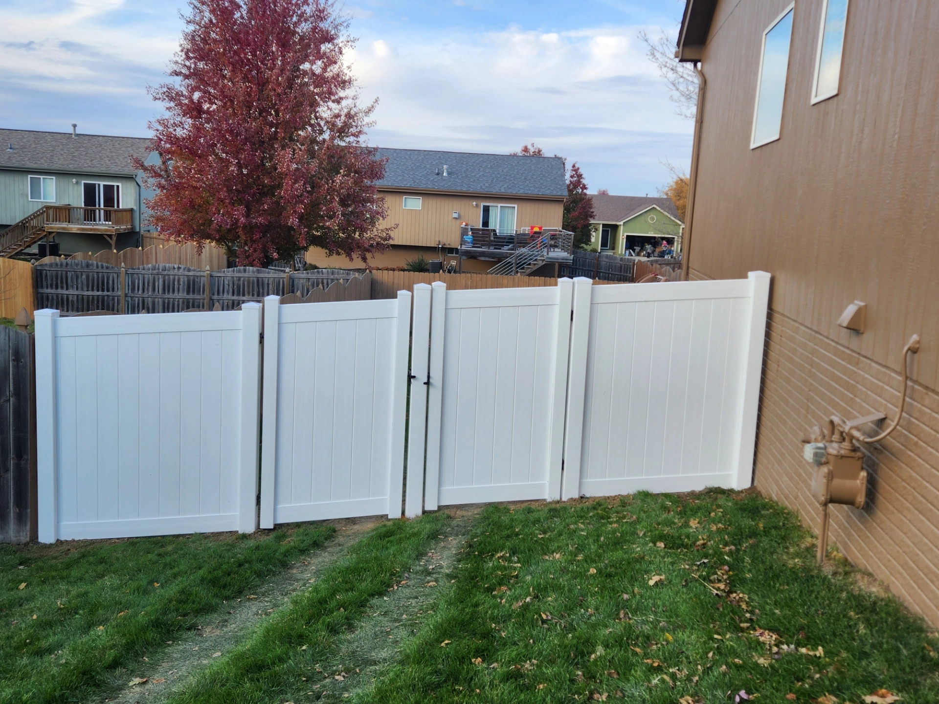 White Vinyl Fence