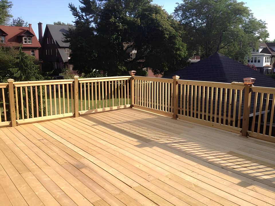 Wooden deck